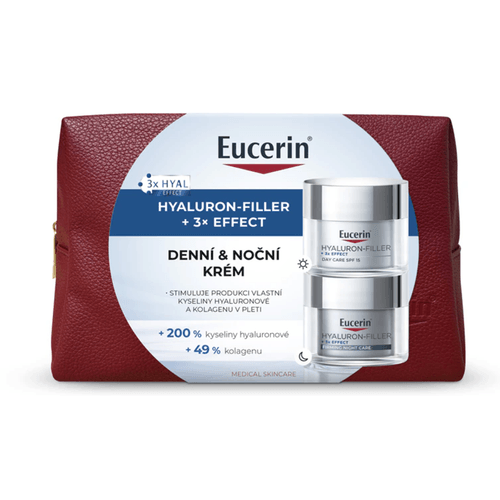 Eucerin Vánoce Hyaluron-Filler denní krém 50 ml + noční krém 50 ml